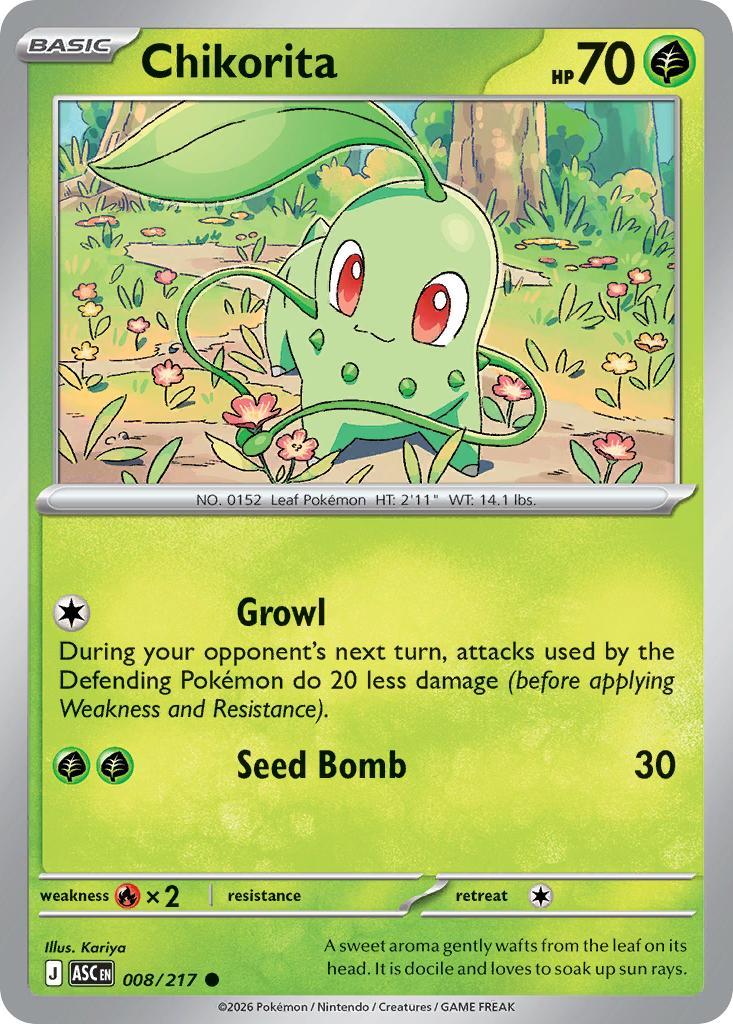 Chikorita - 008/217 - Common [me025-008] [Non-Holo]