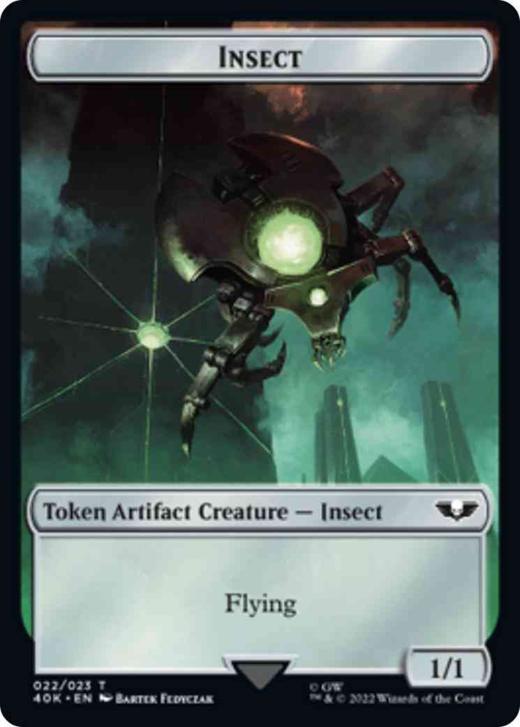 Insect Token (22) // Necron Warrior Token (14) [Universes Beyond: Warhammer 40,000: Tokens] [Non-Foil]