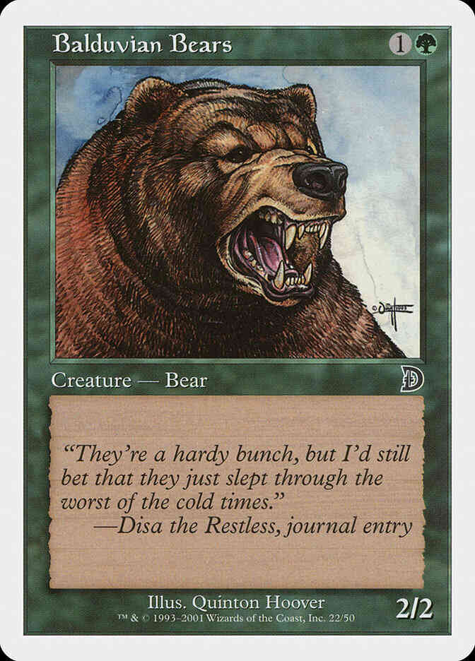 Balduvian Bears [22] [Deckmasters] [Non-Foil]