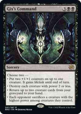 Gix's Command [97] [The Brothers' War] [Non-Foil]