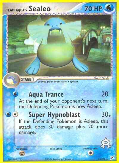 Team Aqua's Sealeo - 16/95 - Rare [ex4-16] [Reverse Holo]