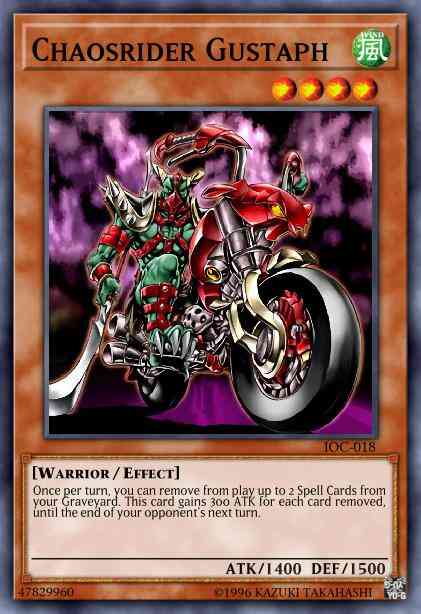 Chaosrider Gustaph - IOC-018 - Super Rare - 1st Edition