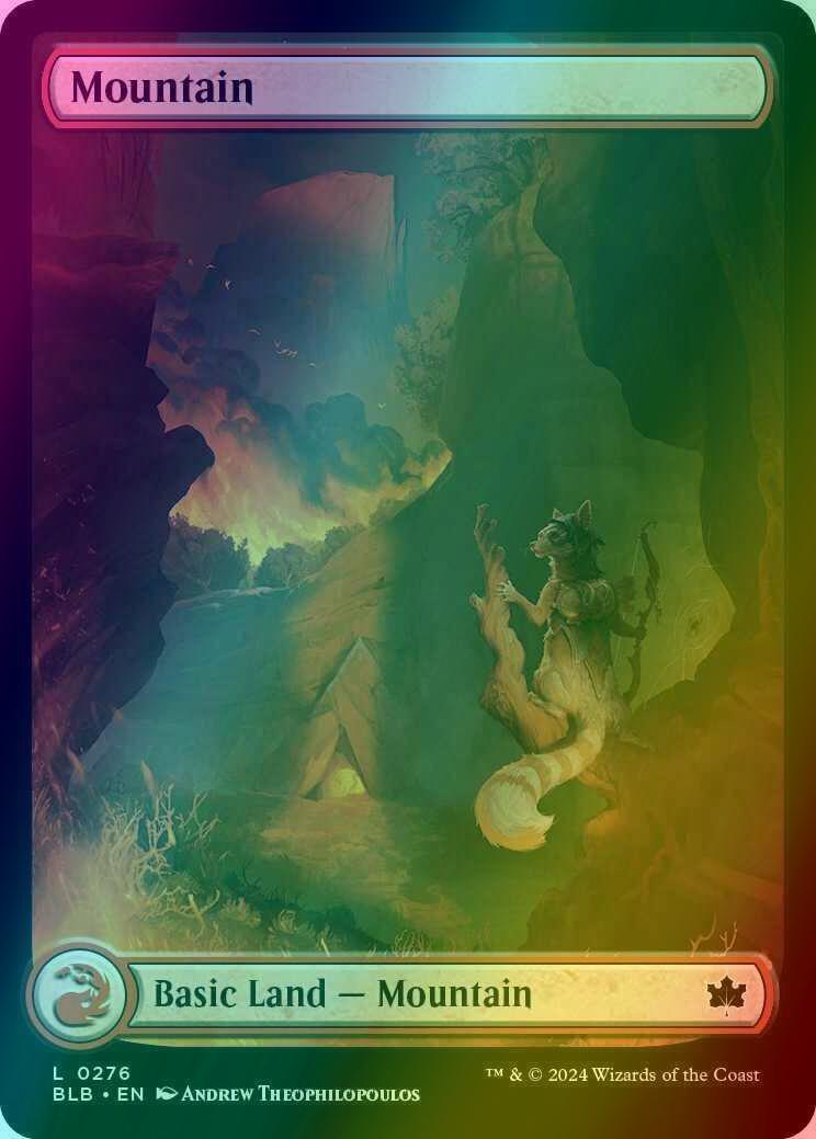 Mountain [276] [Full Art] [Autumn] [Bloomburrow] [Foil]