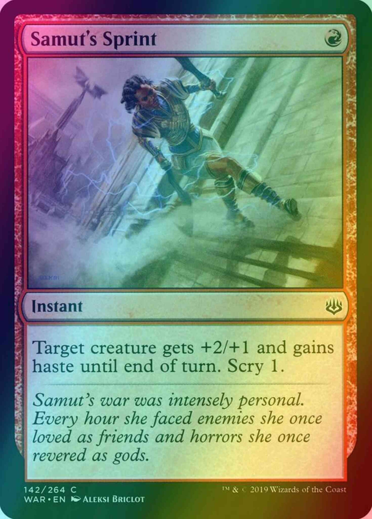 Samut's Sprint [142] [War of the Spark] [Foil]