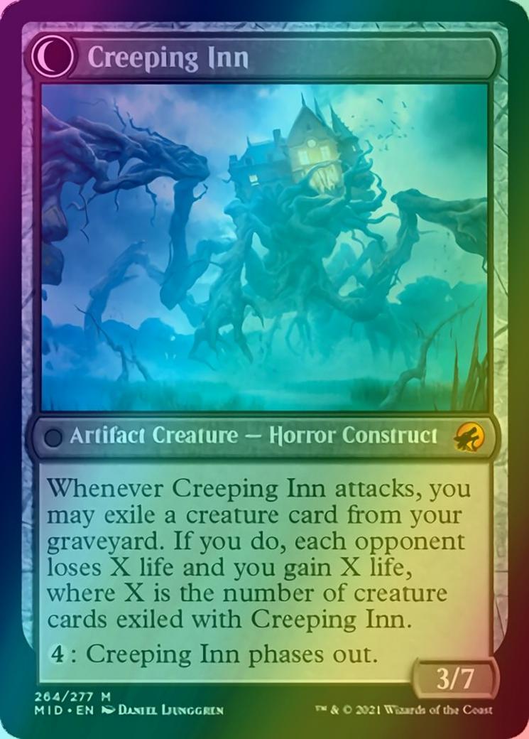 Hostile Hostel // Creeping Inn [264] [Innistrad: Midnight Hunt] [Foil]