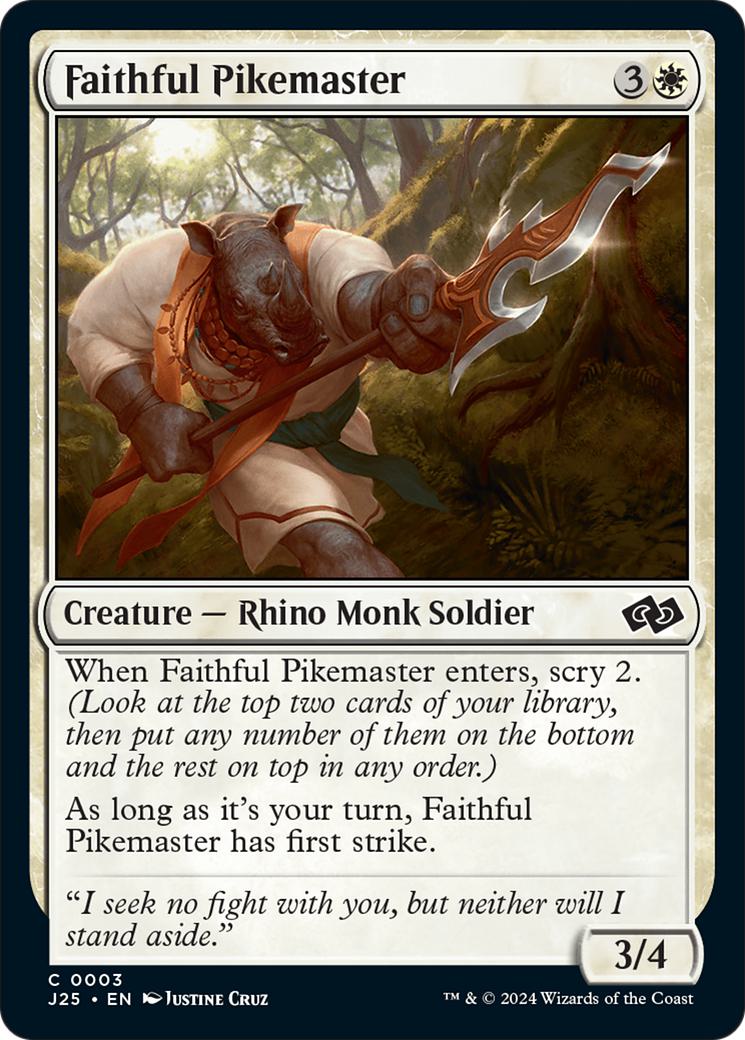 Faithful Pikemaster [3] [Foundations: Jumpstart] [Non-Foil]