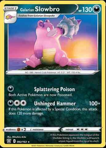 Galarian Slowbro - 092/163 - Rare [swsh5-092] [Non-Holo]
