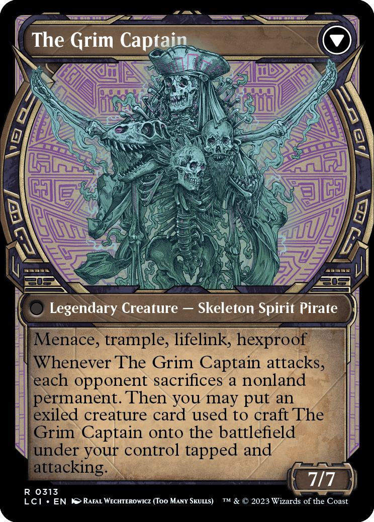 Throne of the Grim Captain // The Grim Captain [313] [Legends of Ixalan Showcase] [The Lost Caverns of Ixalan] [Non-Foil]