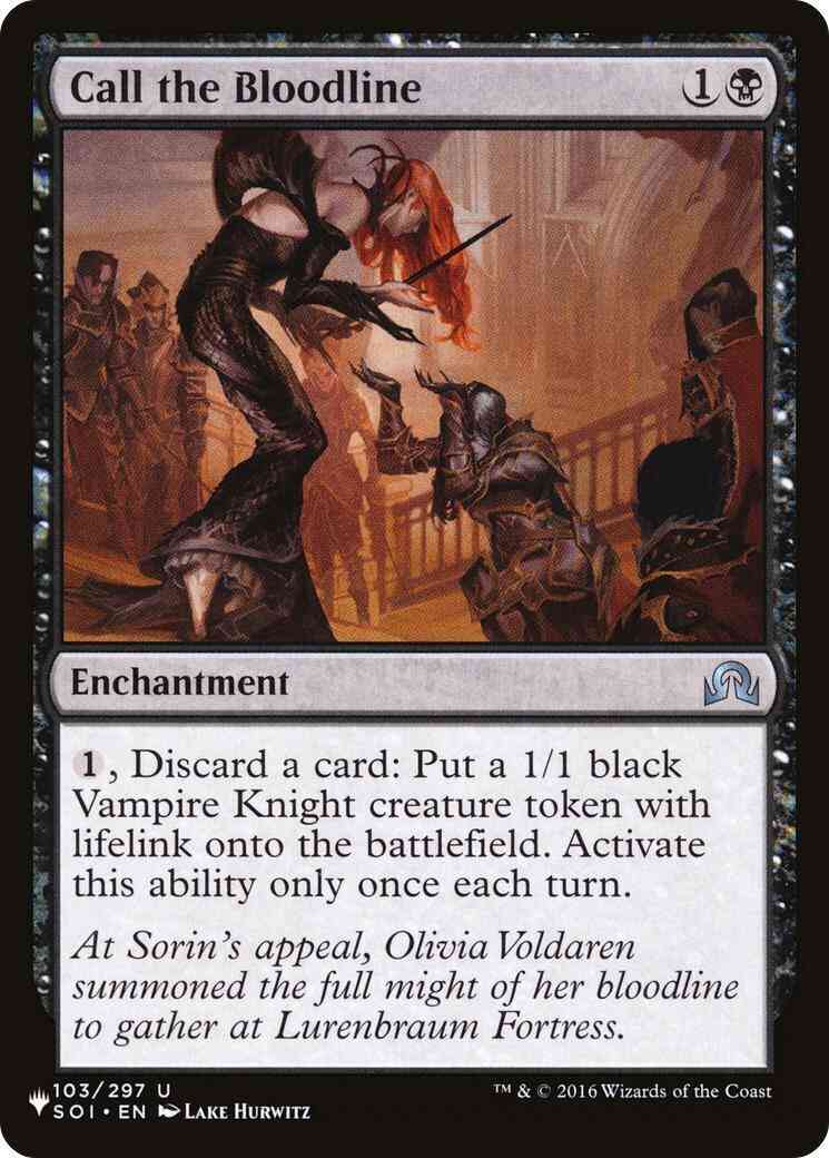 Call the Bloodline [SOI-103] [The List] [Non-Foil]