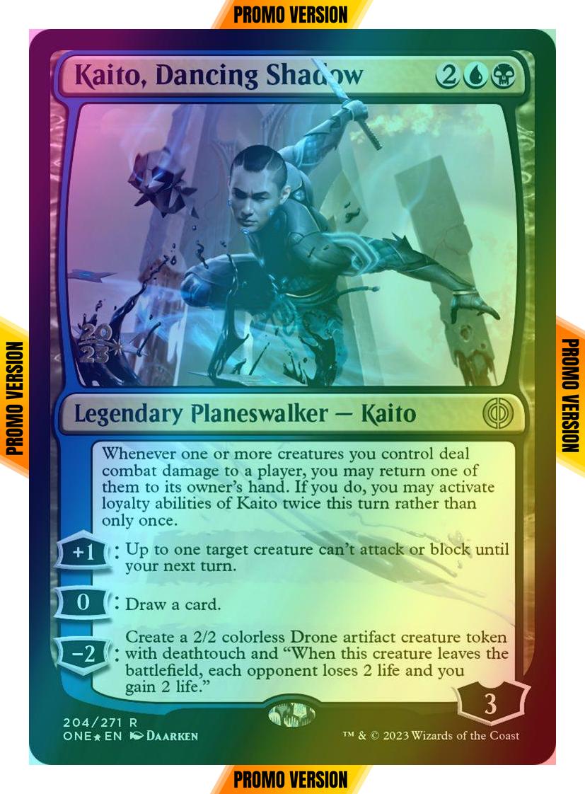 Kaito, Dancing Shadow [204s] [Prerelease] [Phyrexia: All Will Be One: Promos] [Foil]