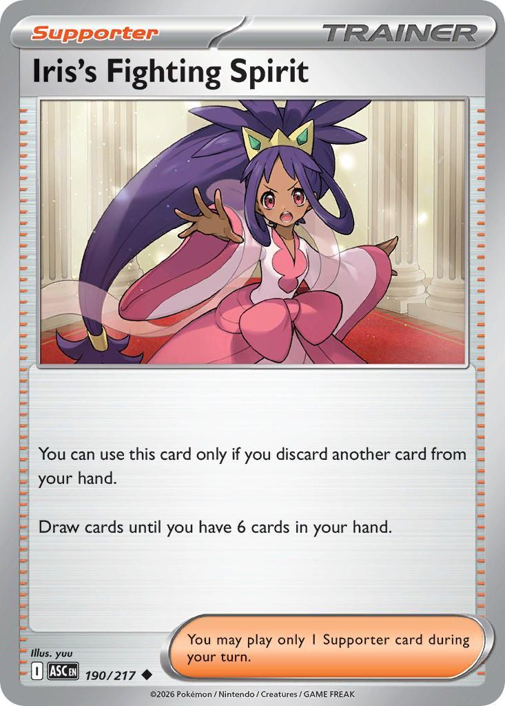 Iris's Fighting Spirit - 190/217 - Uncommon [me025-190] [Non-Holo]