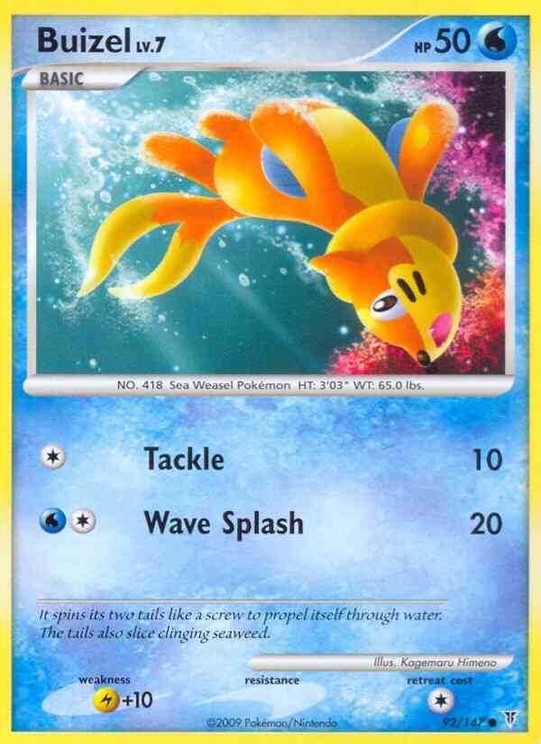 Buizel - 92/147 - Common [pl3-92] [Non-Holo]