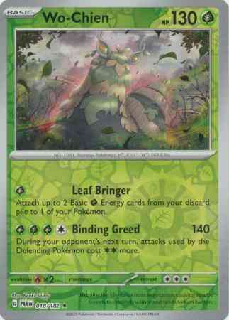 Wo-Chien - 018/182 - Rare [sv04-018] [Reverse Holo]