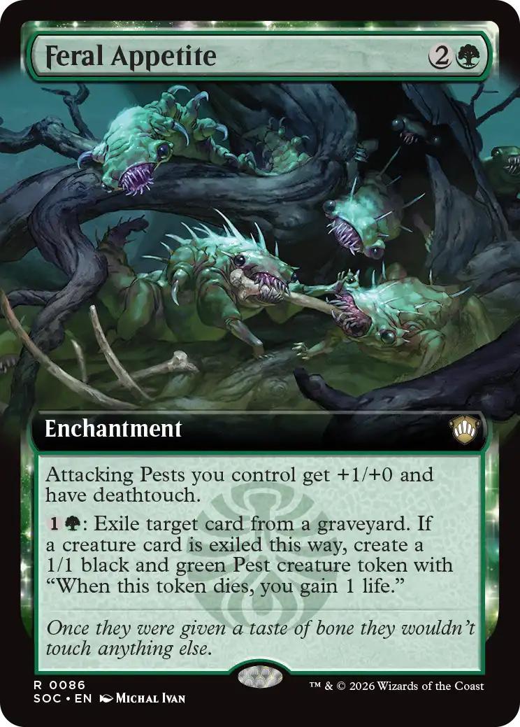Feral Appetite [86] [Extended Art] [Secrets of Strixhaven: Commander] [Non-Foil]