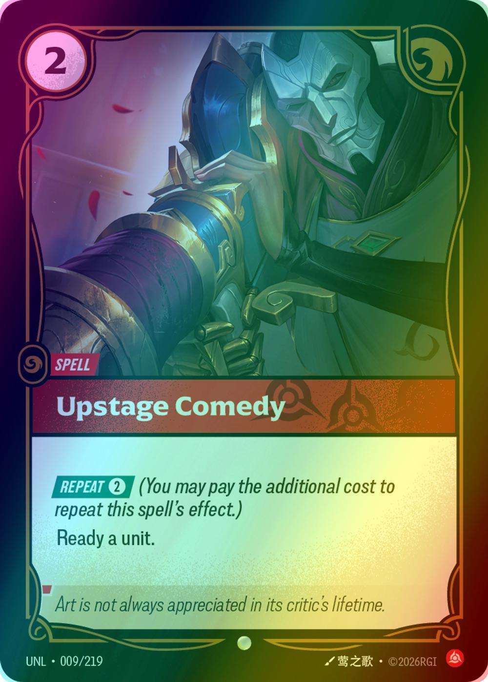 Upstage Comedy - 009/219 [Unleashed] [Foil]