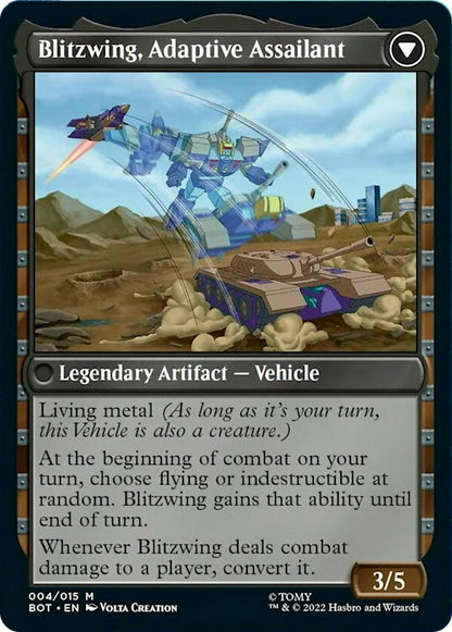 Blitzwing, Cruel Tormentor // Blitzwing, Adaptive Assailant [4] [Universes Beyond: Transformers] [Non-Foil]