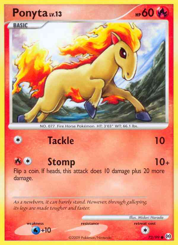 Ponyta - 72/99 - Common [pl4-72] [Non-Holo]