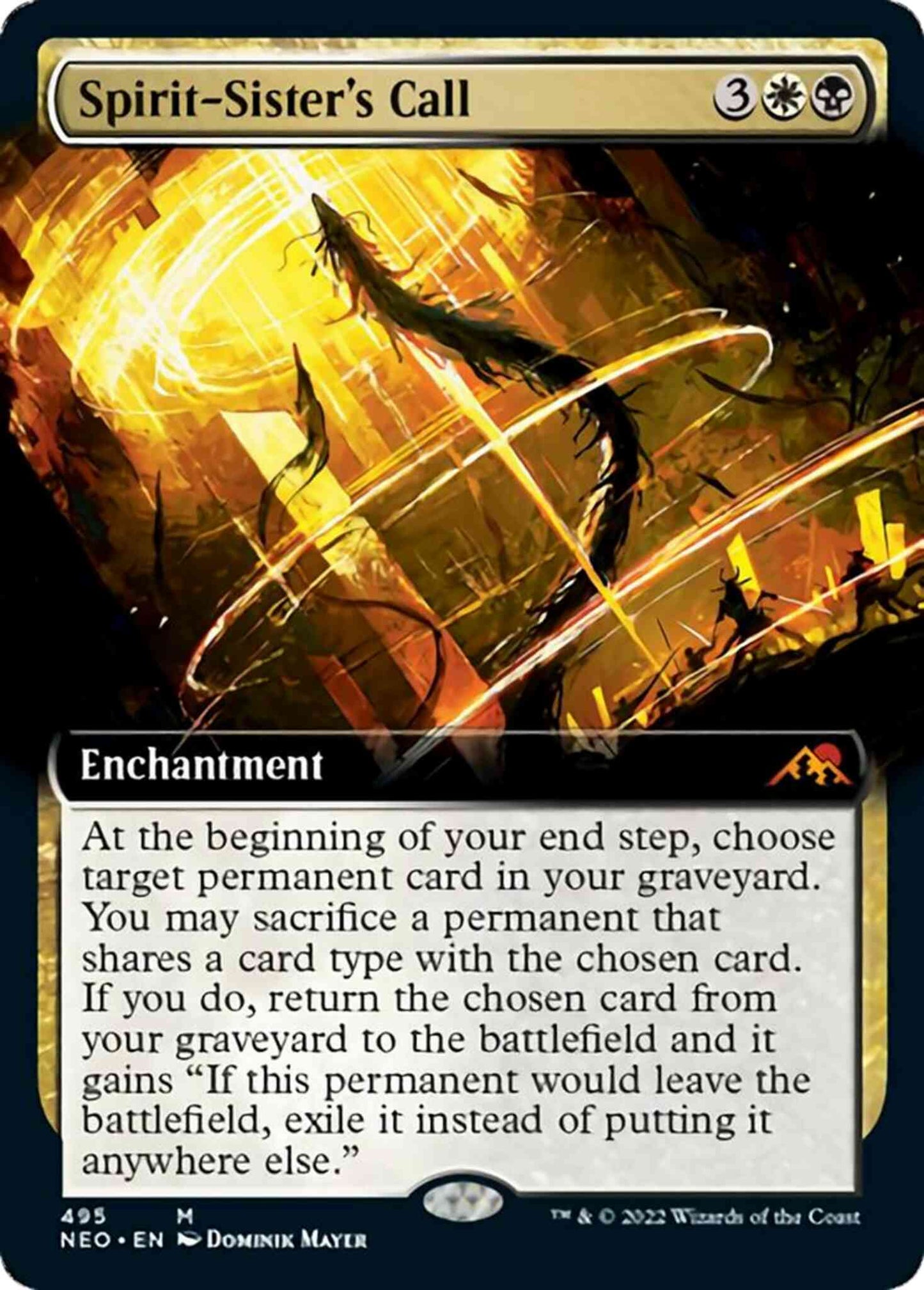Spirit-Sister's Call [495] [Extended Art] [Kamigawa: Neon Dynasty] [Non-Foil]