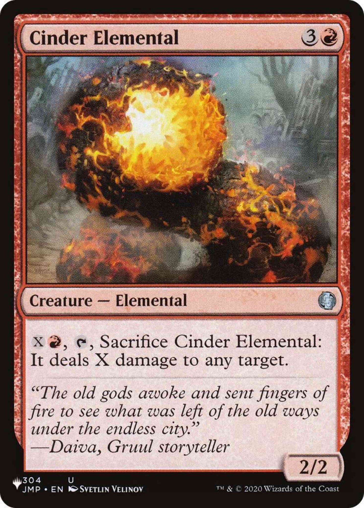 Cinder Elemental [JMP-304] [The List] [Non-Foil]