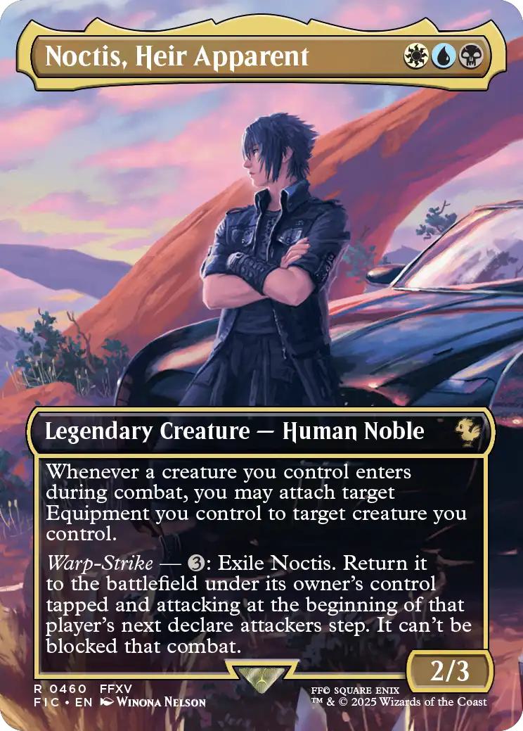 Noctis, Heir Apparent [460] [Borderless] [Scene] [FINAL FANTASY: Commander] [Non-Foil]