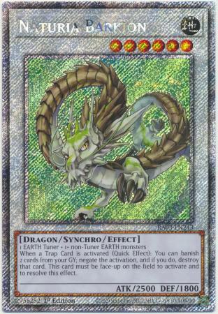 Naturia Barkion - RA03-EN243 - Platinum Secret Rare - 1st Edition