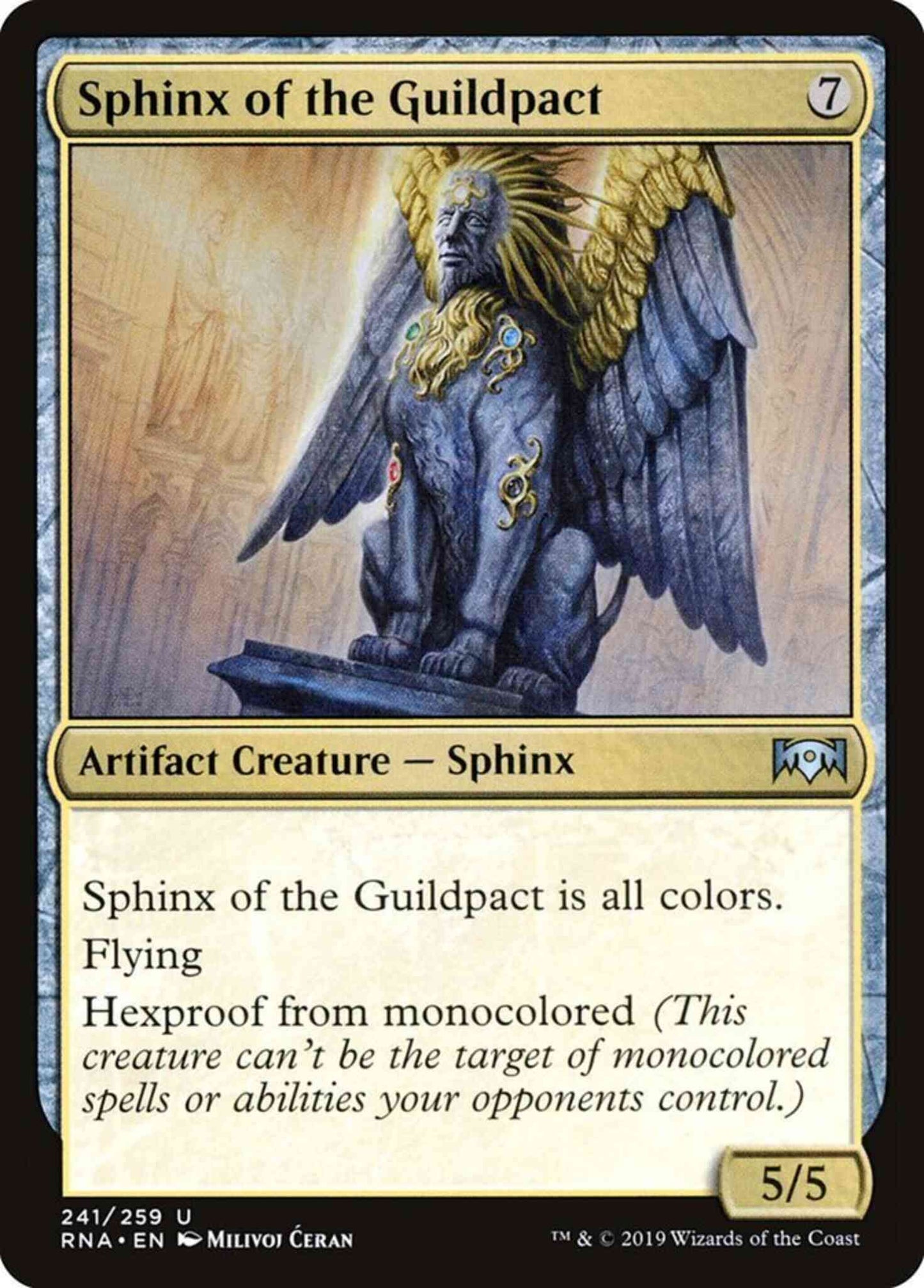Sphinx of the Guildpact [241] [Ravnica Allegiance] [Non-Foil]