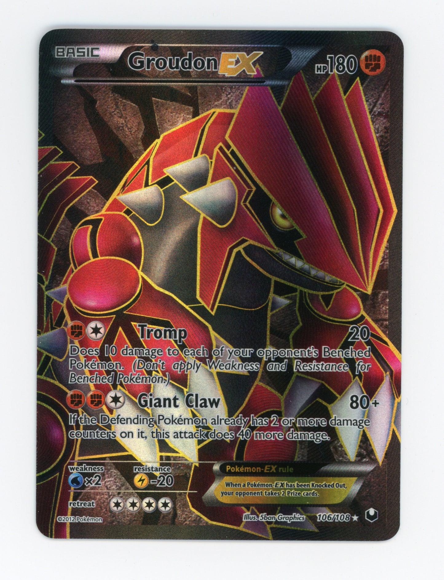 Groudon-EX — Rare Ultra — ID 19163