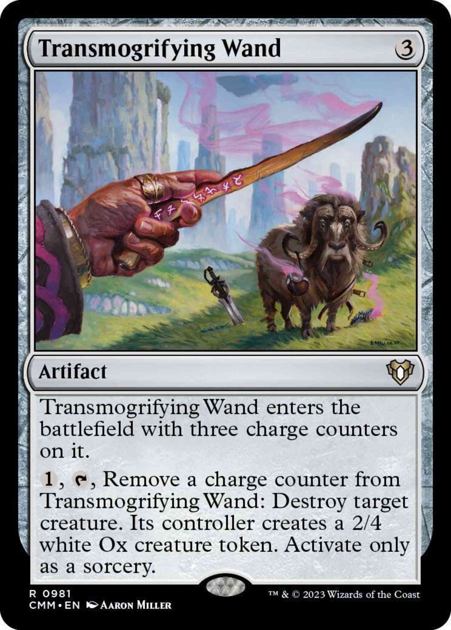 Transmogrifying Wand [981] [Commander Masters] [Non-Foil]