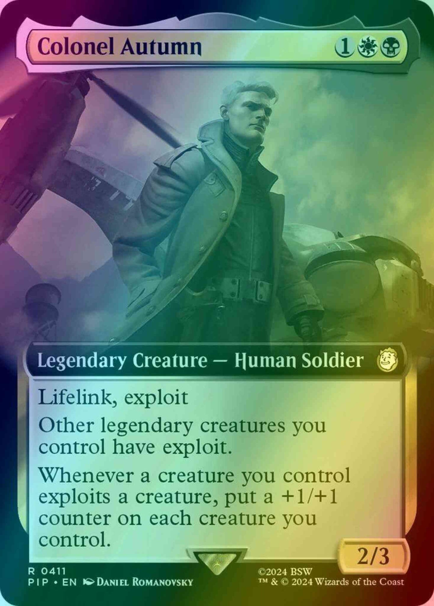 Colonel Autumn [411] [Extended Art] [Fallout] [Foil]