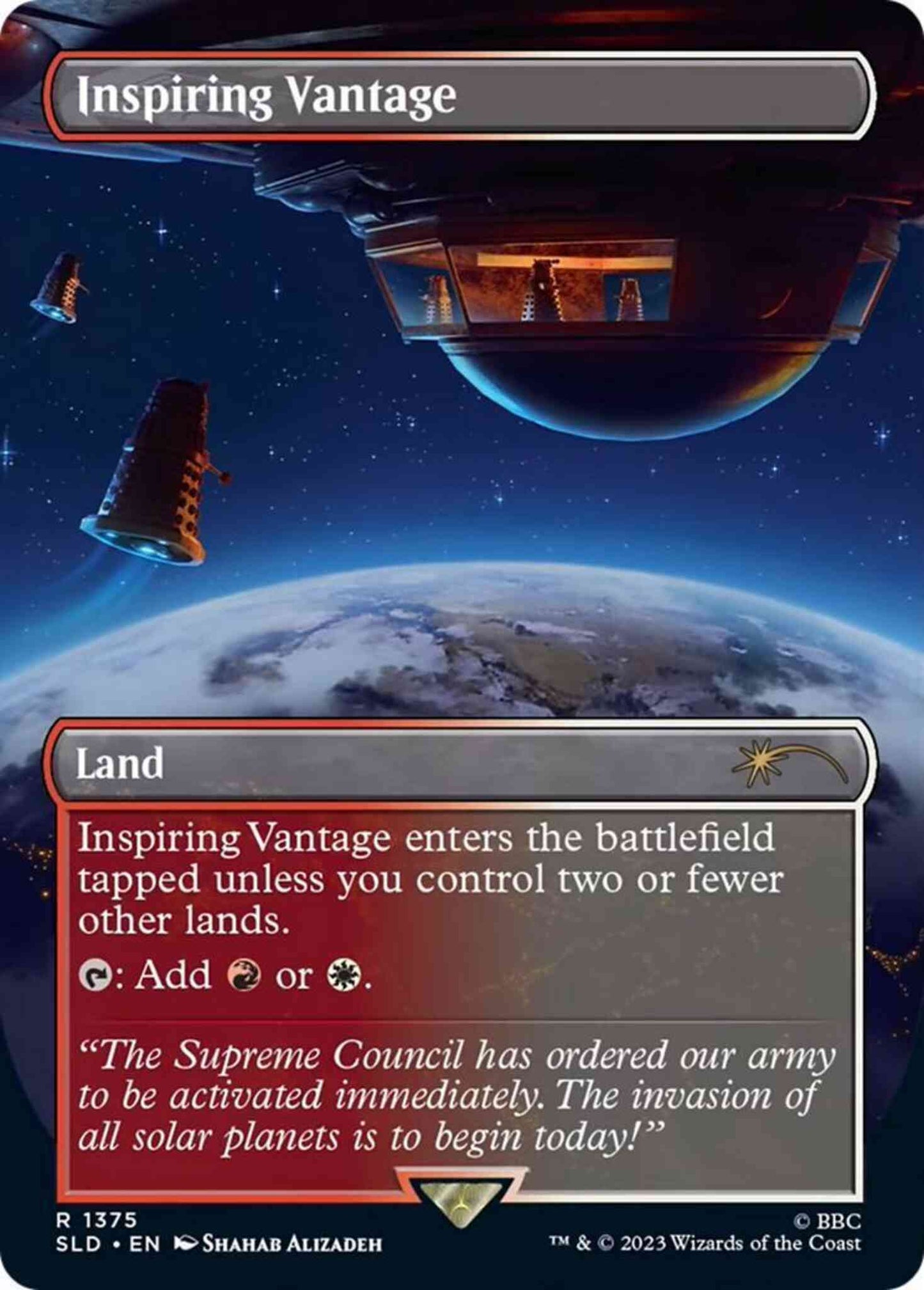 Inspiring Vantage [1375] [Borderless] [Doctor Who: Dalek Lands] [Secret Lair Drop] [Non-Foil]