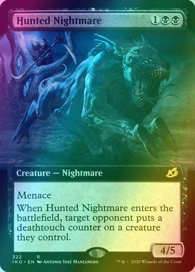 Hunted Nightmare [322] [Extended Art] [Ikoria: Lair of Behemoths] [Foil]