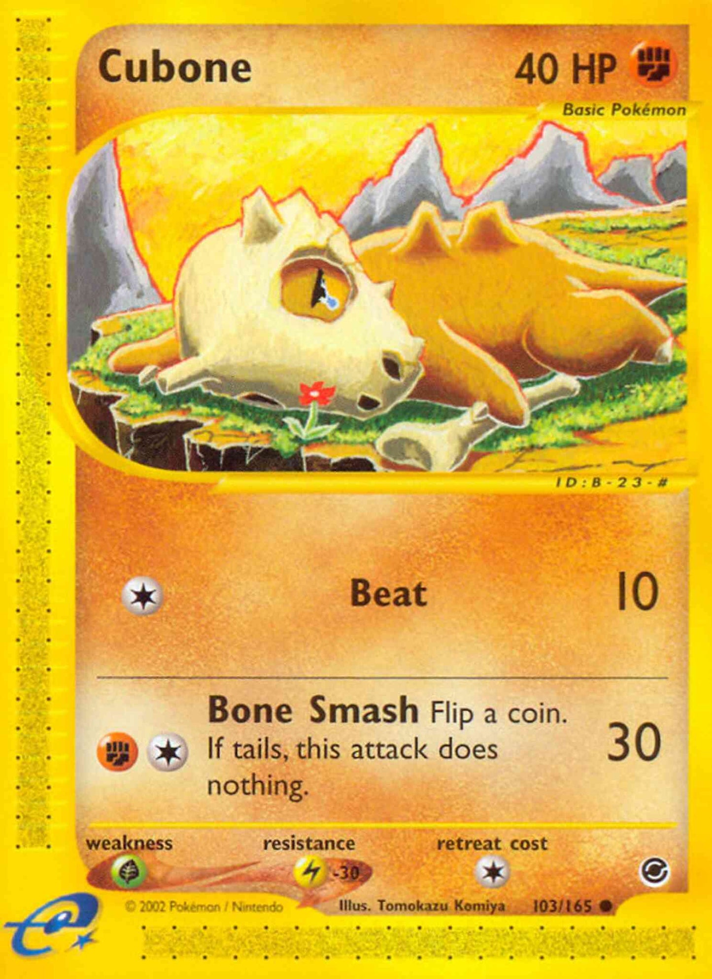 Cubone - 103/165 - Common [ecard1-103] [Reverse Holo]