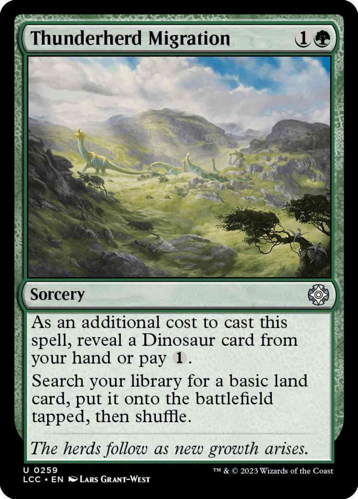 Thunderherd Migration [259] [The Lost Caverns of Ixalan: Commander] [Non-Foil]