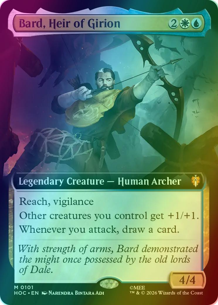 Bard, Heir of Girion [101] [Extended Art] [Battle of Five Armies Co-Op Kit] [The Hobbit: Commander] [Foil]