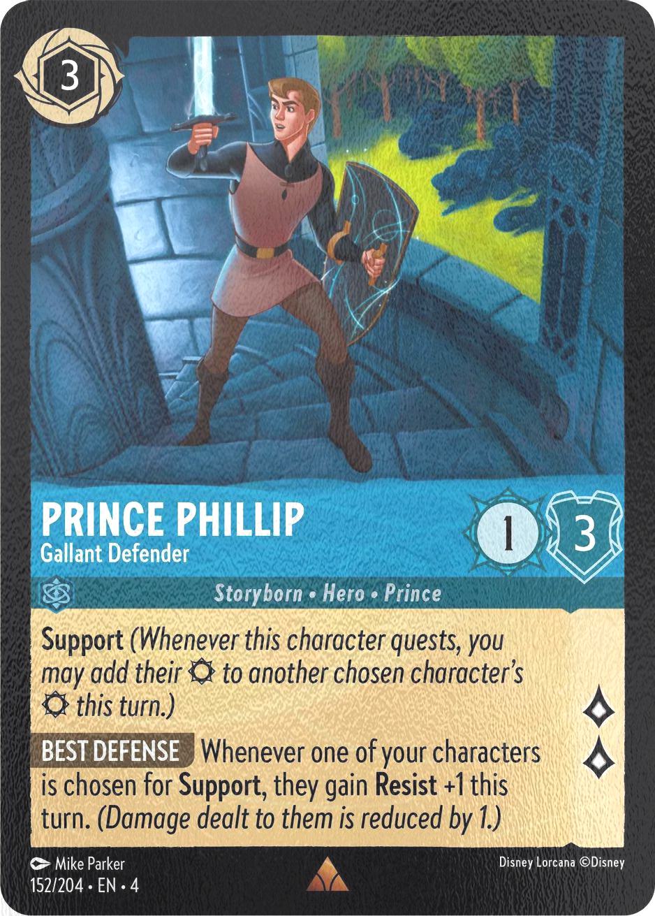 Prince Phillip - Gallant Defender - 152/204 [Ursula's Return] [Cold Foil]