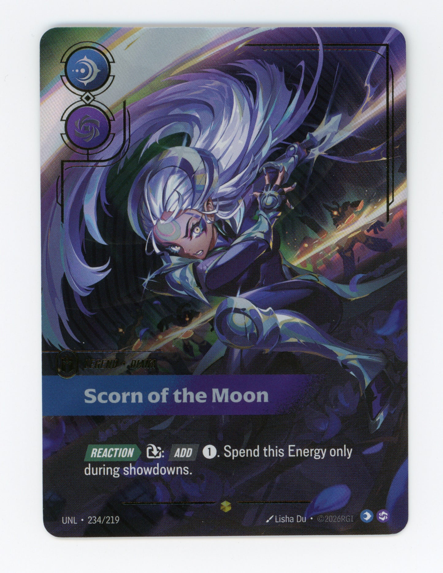 Scorn of the Moon (Diana) — Overnumbered|Foil — ID 19230