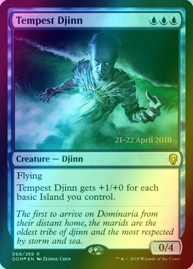 Tempest Djinn [68s] [Dominaria Promos] [Foil]
