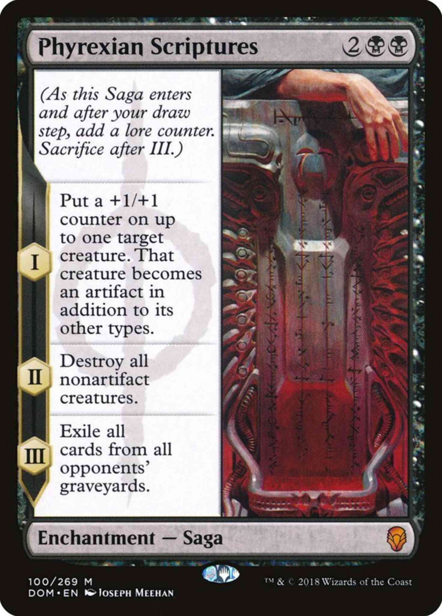 Phyrexian Scriptures [100] [Dominaria] [Non-Foil]