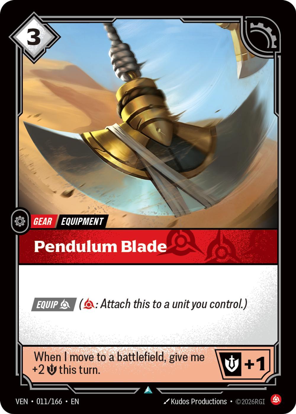 Pendulum Blade - 011/166 [Vendetta] [Non-Foil]