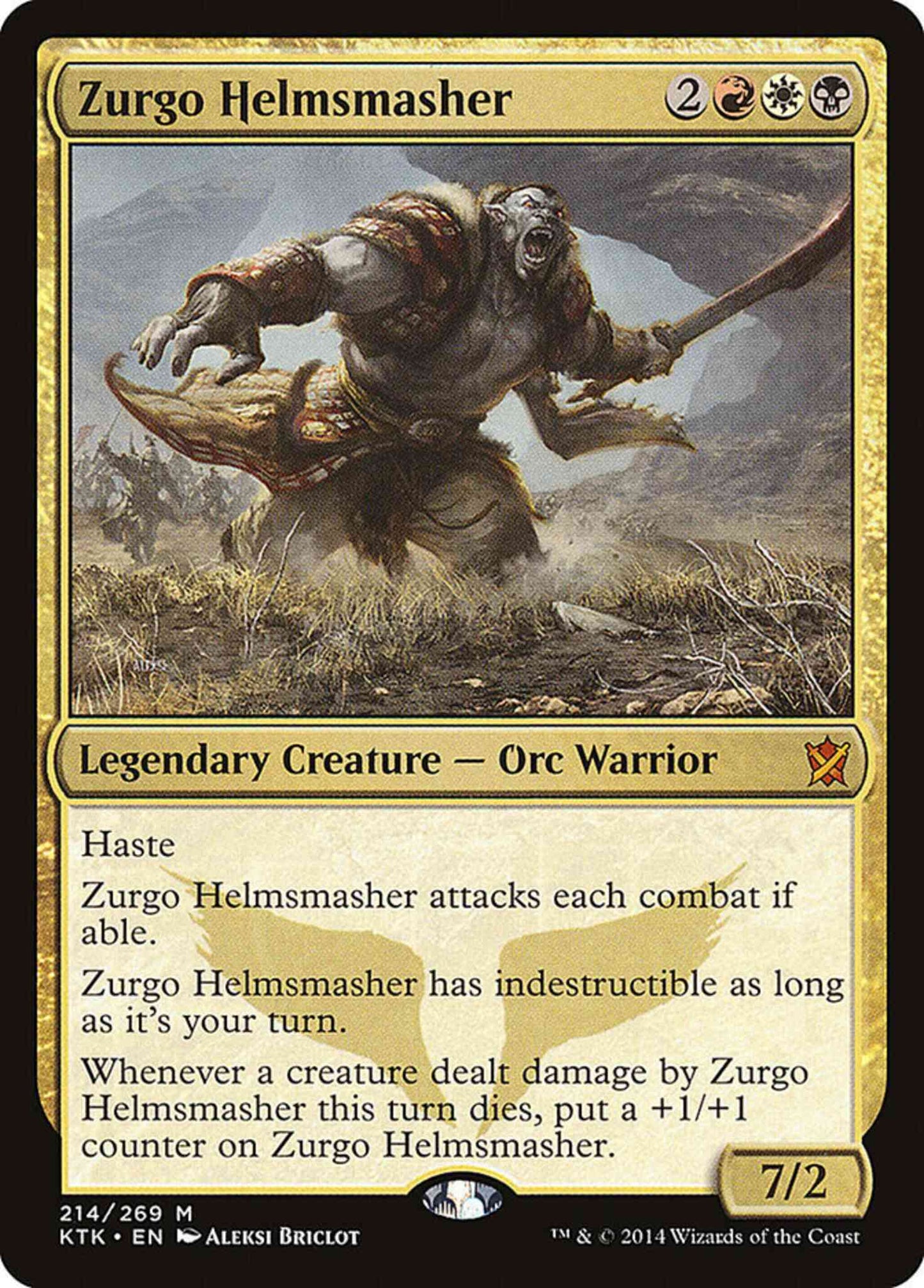 Zurgo Helmsmasher [214] [Khans Of Tarkir] [Non-Foil]