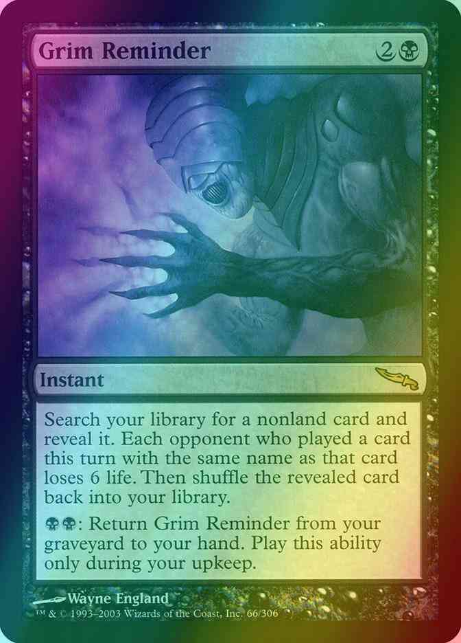 Grim Reminder [66] [Mirrodin] [Foil]
