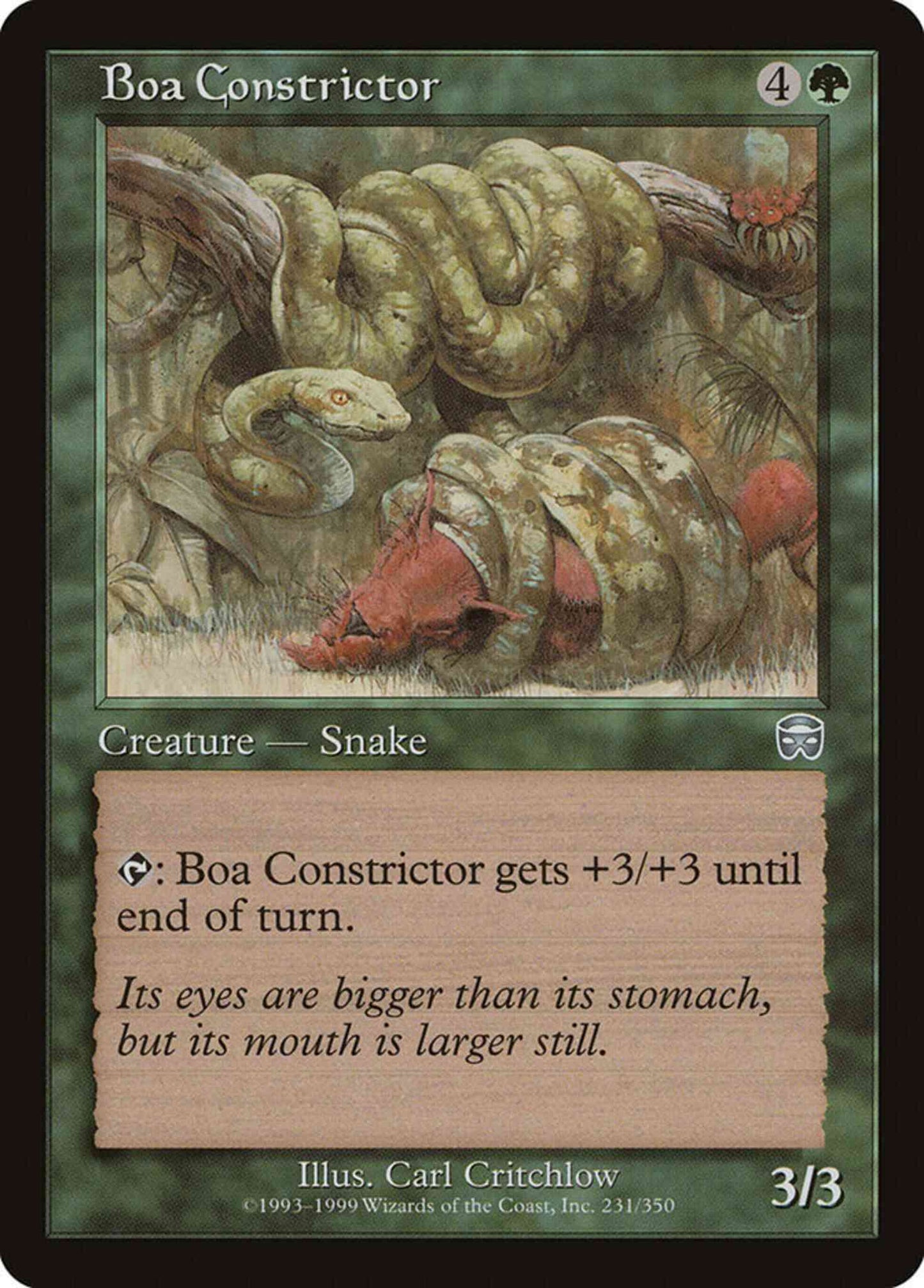 Boa Constrictor [231] [Mercadian Masques] [Non-Foil]