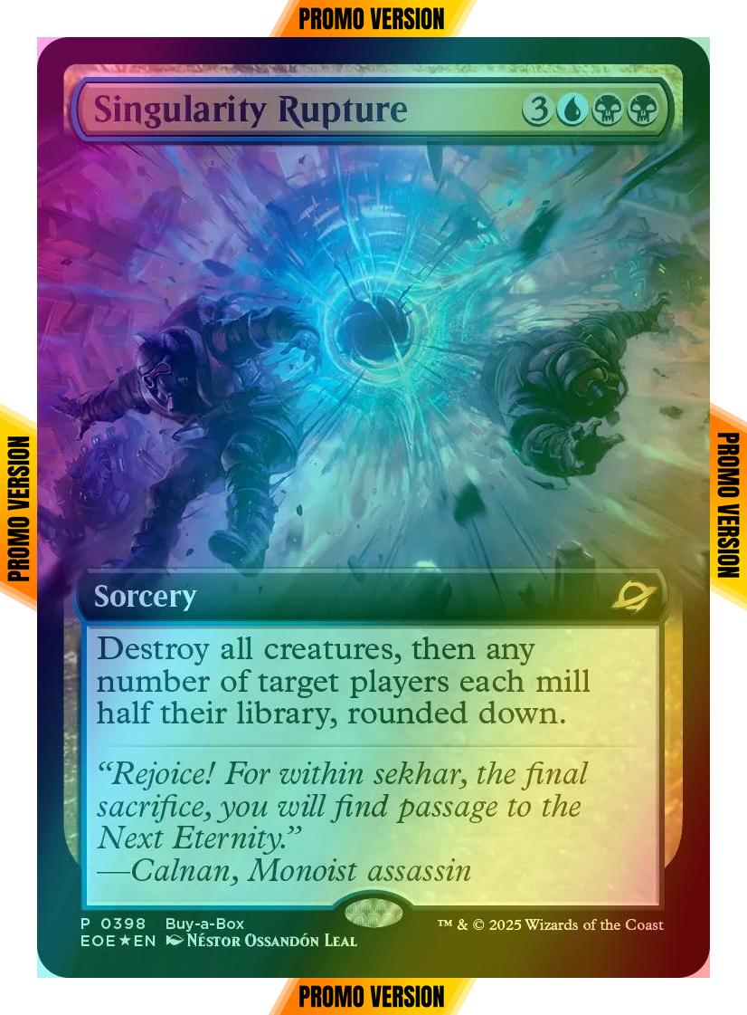 Singularity Rupture [398] [Extended Art] [Buy a Box] [Edge of Eternities] [Foil]