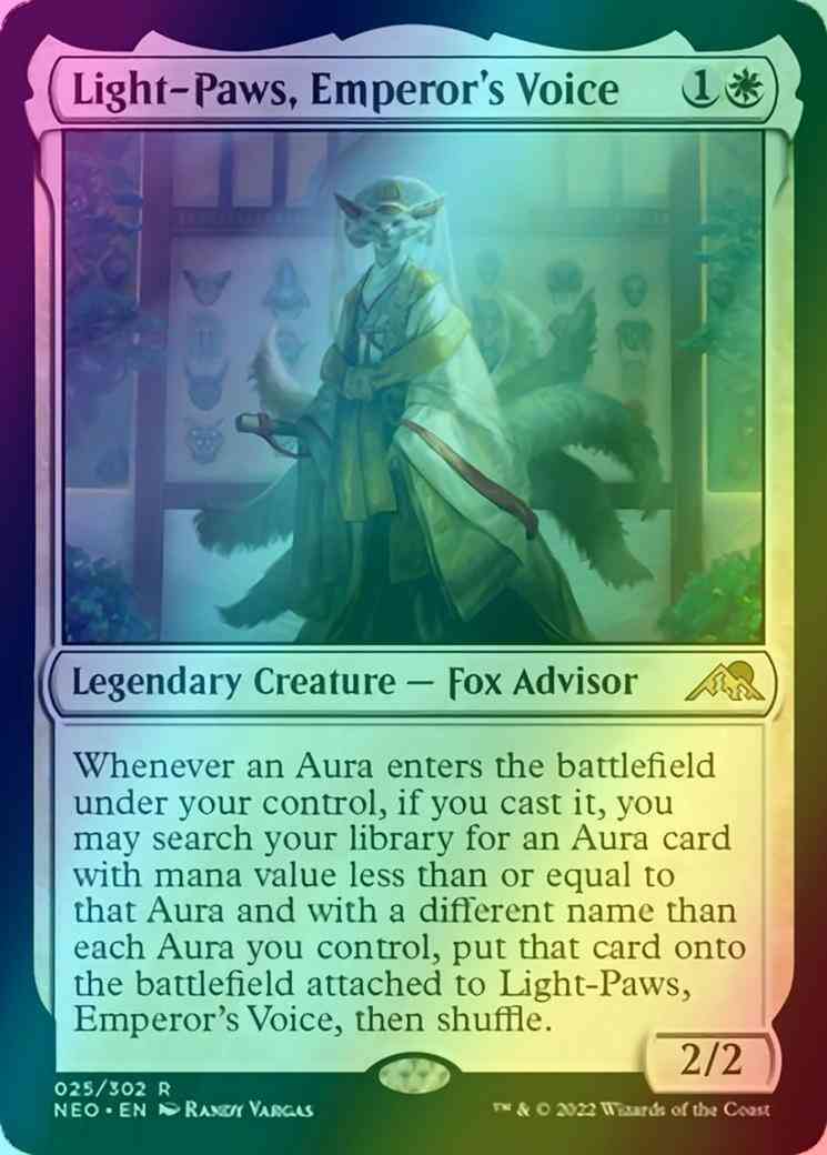 Light-Paws, Emperor's Voice [25] [Kamigawa: Neon Dynasty] [Foil]