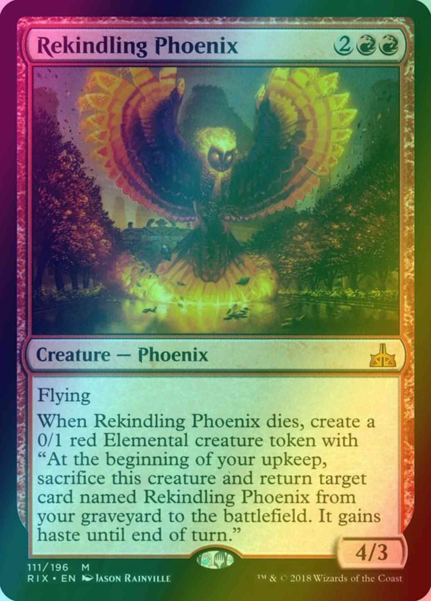 Rekindling Phoenix [111] [Rivals of Ixalan] [Foil]