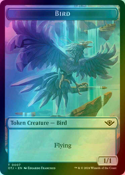 Bird Token (07) // Treasure Token (18) [Outlaws of Thunder Junction: Tokens] [Foil]