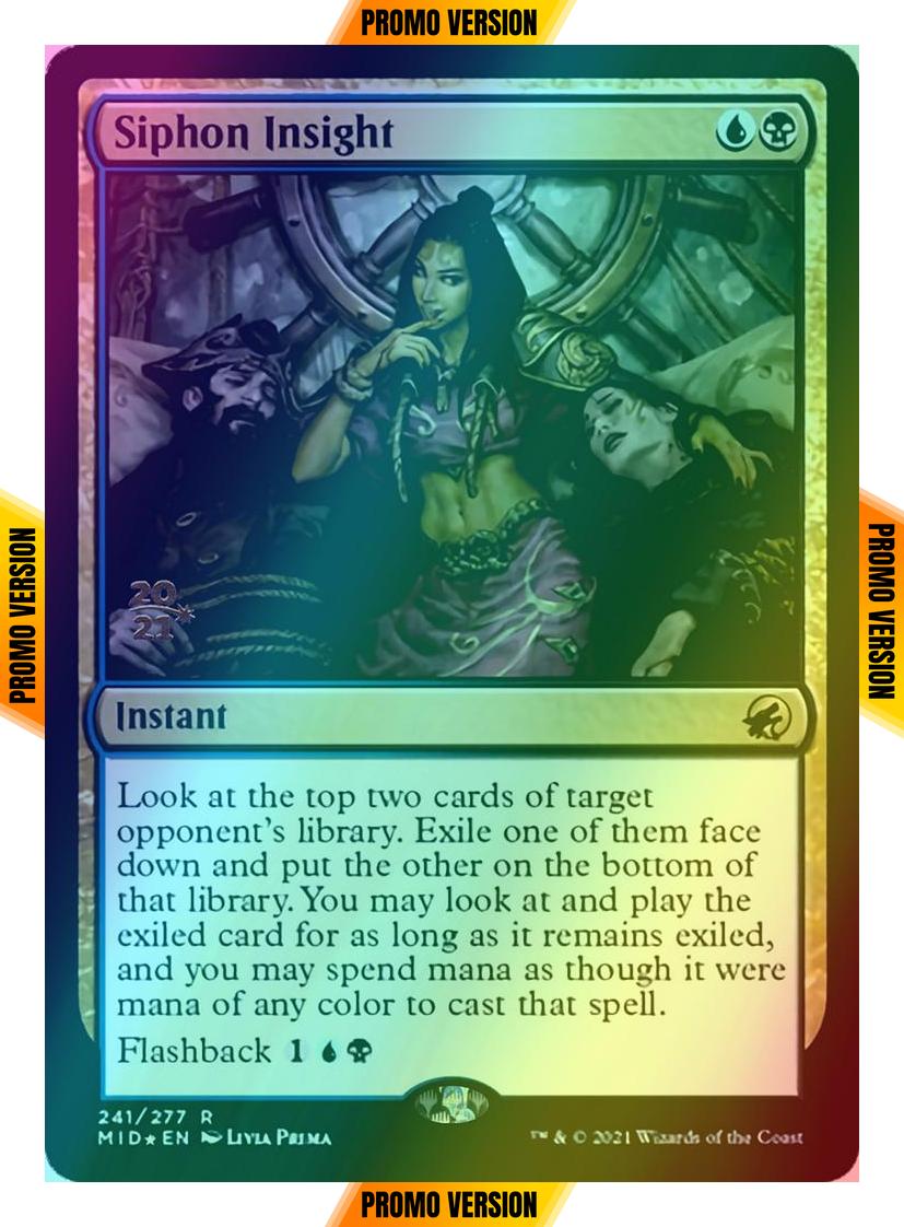 Siphon Insight [Prerelease] [241s] [Innistrad: Midnight Hunt Promos] [Foil]
