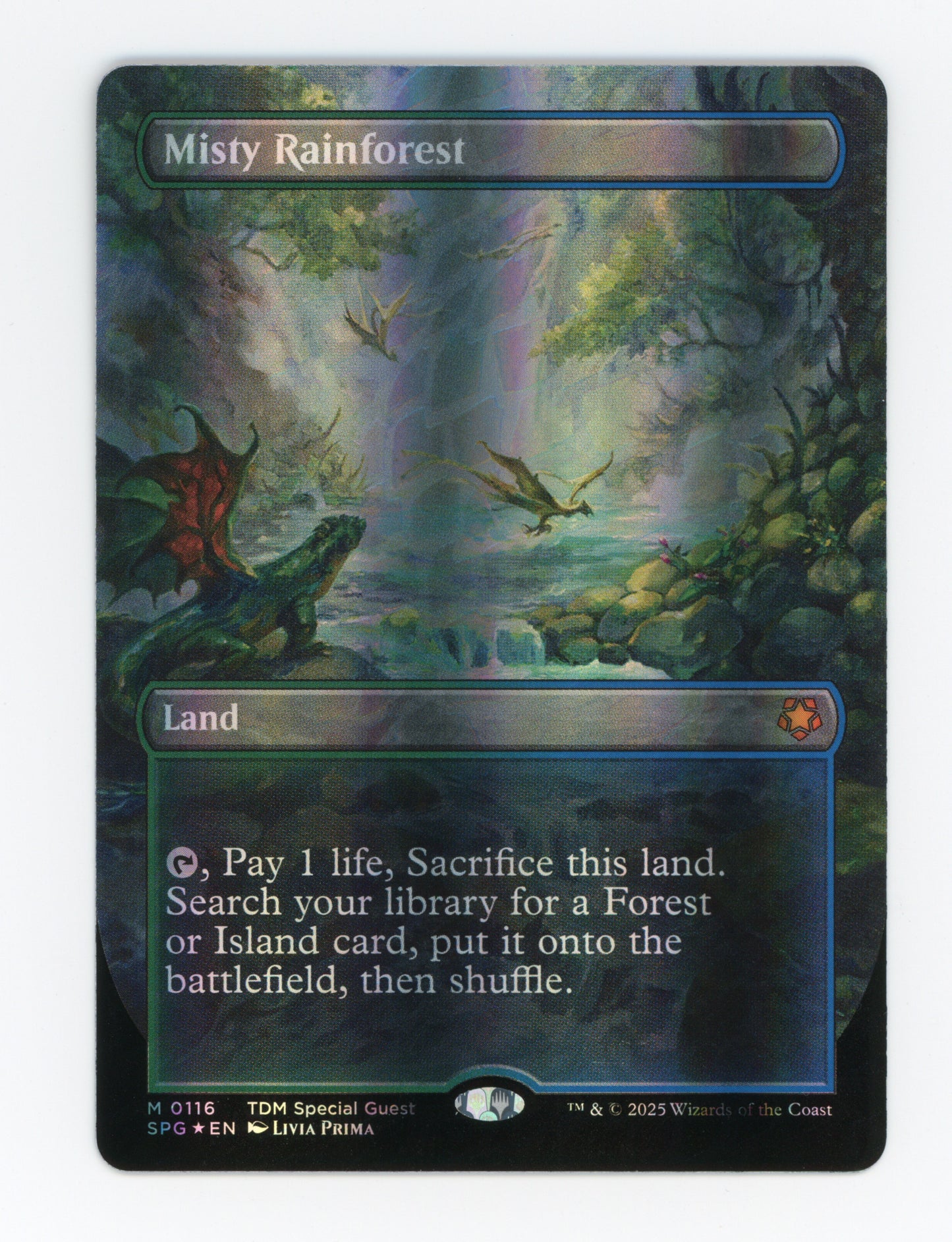 Misty Rainforest — Borderless|Dragonscale Foil — ID 18151