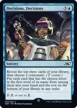Decisions, Decisions [44] [Unfinity] [Non-Foil]