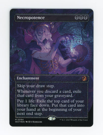 Necropotence — Borderless|Anime|Confetti Foil — ID 18155